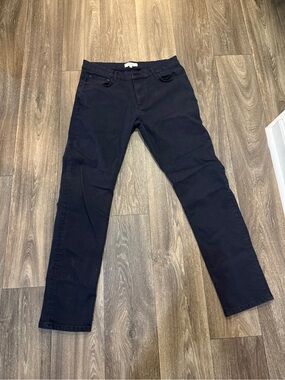 REISS Deep Men’s 32R Navy Slim Fit Stretch Jeans Luxury Denim